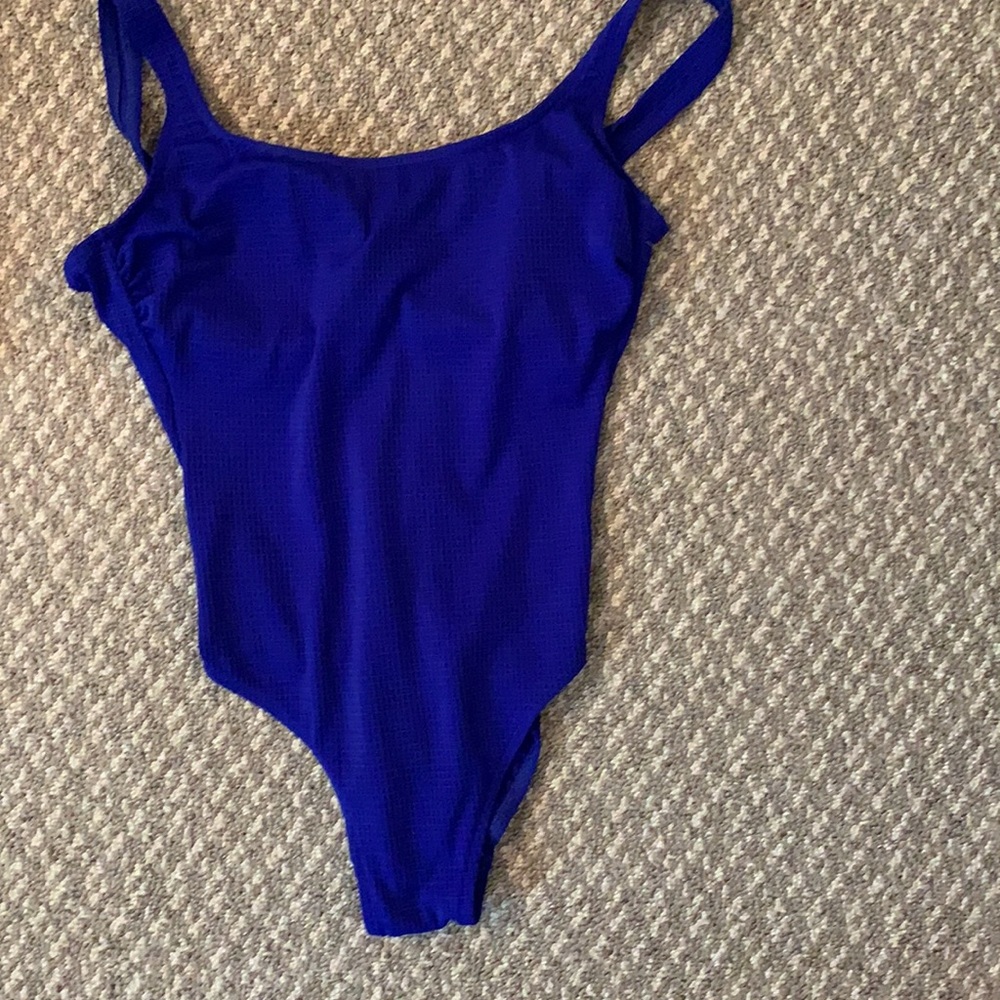Vintage Blue Waffle One piece
